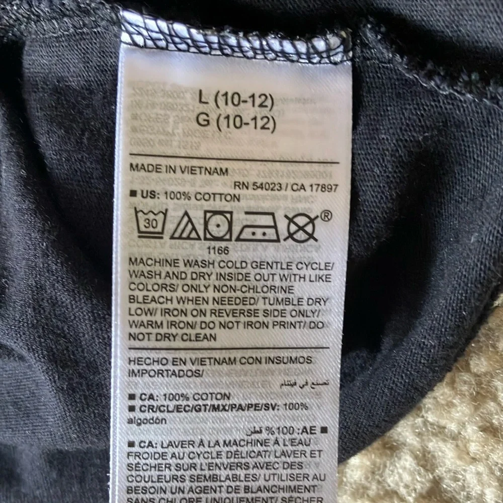 Old Navy Kids Black with Silver Star Print Shirt